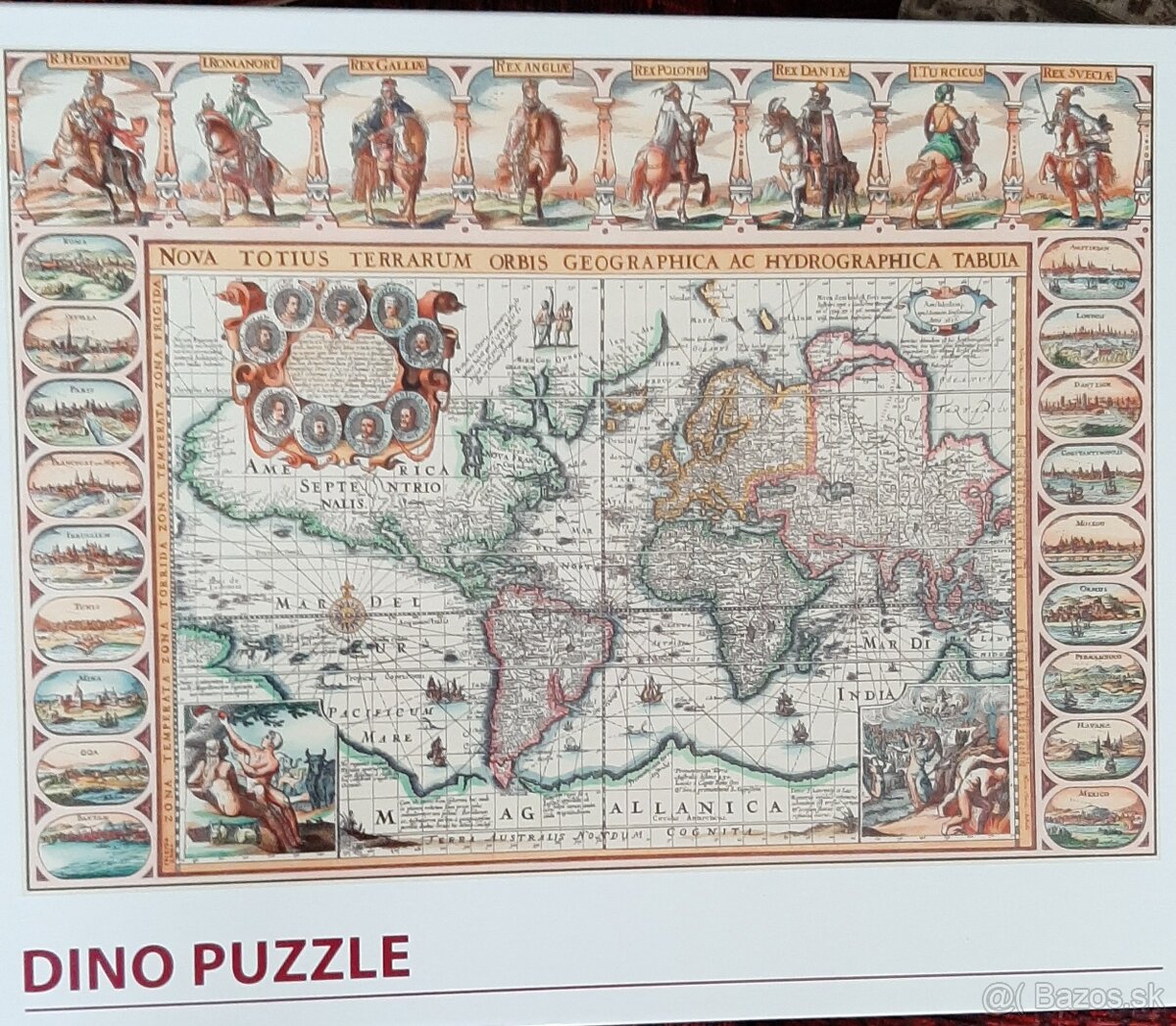 Puzzle 2000 dielikové Mapa