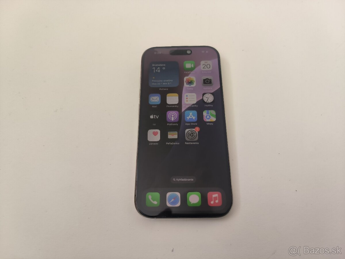 apple iphone 16 PRO 256gb Natural Titanium / Batéria 100%