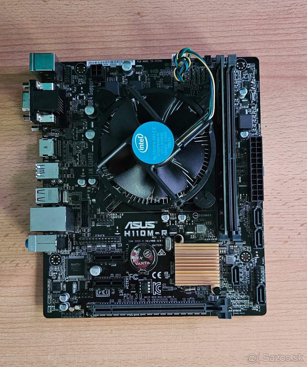 ASUS H110M-R + Intel i5-7400 + 8GB DDR4
