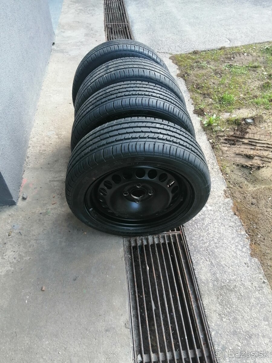 15" Plechové disky + letné pneu 195/50/15