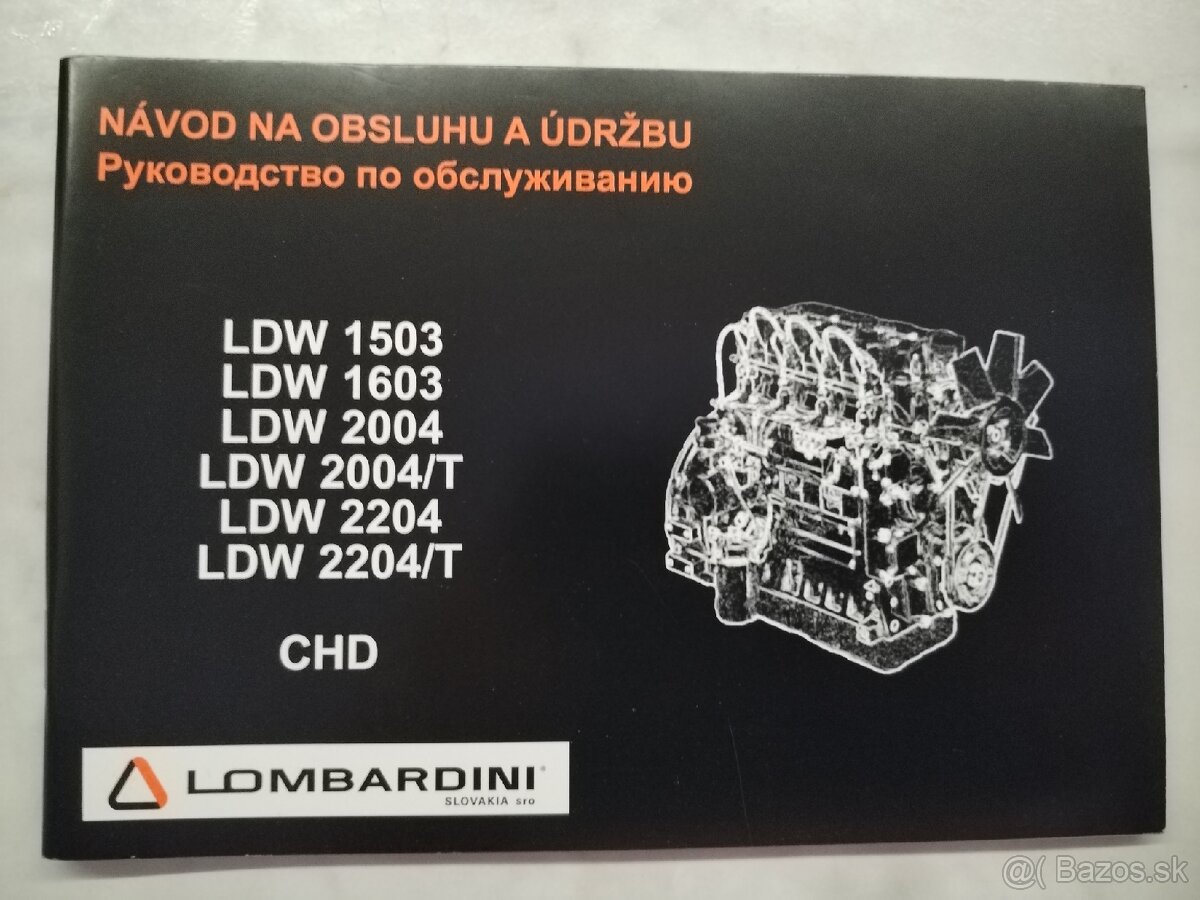 Návod na obsulu a údržbu - Lombardini