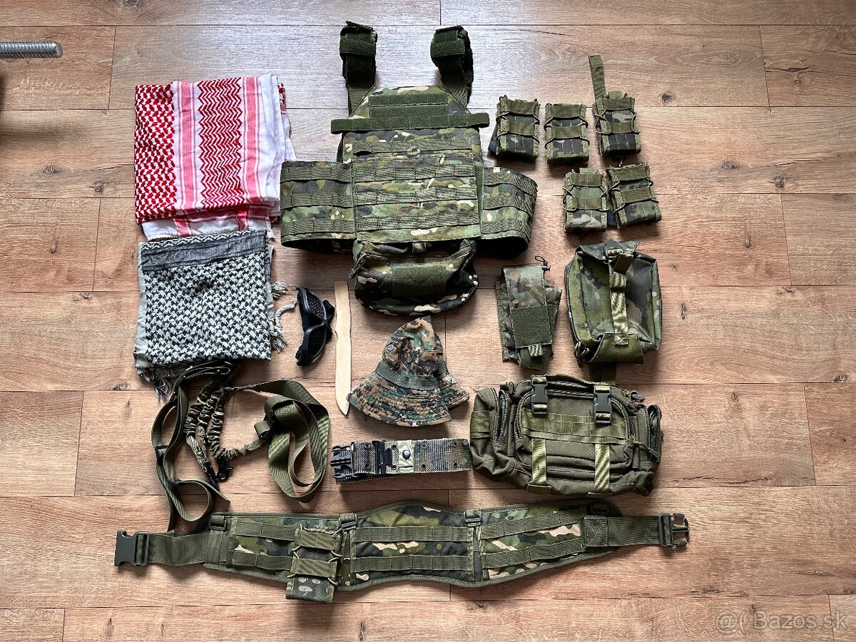 Airsoft výstroj / výbava - LEN KOMPLET