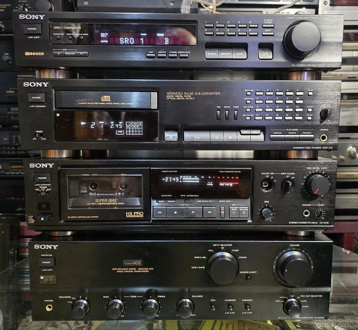 Sony TA-F561R,TC-K510,CDP-715,ST-S311 hifi zostava