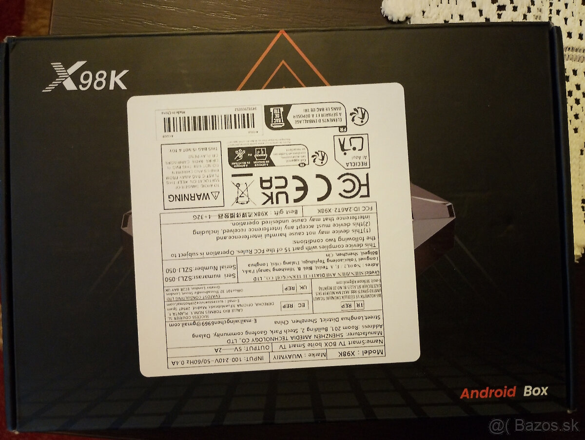 X98K Android TV Box