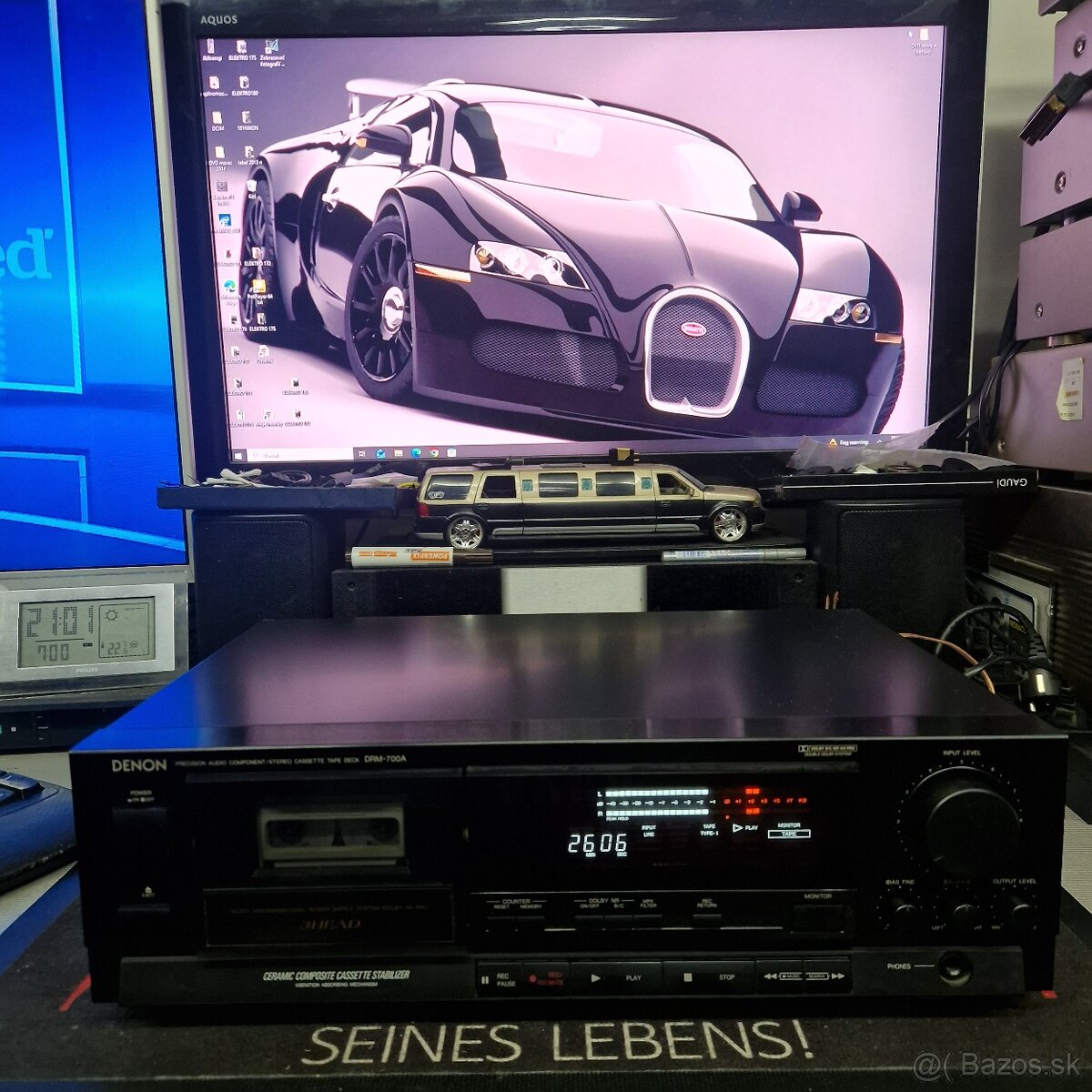 DENON DRM-700A...kazetový deck , 3 hlavy , bias ...