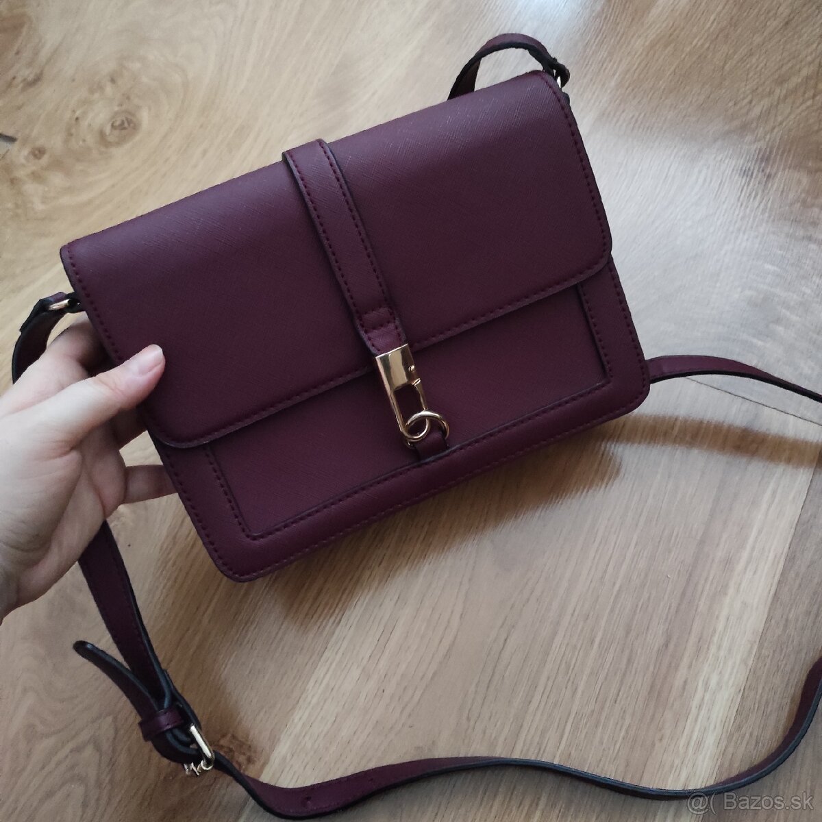 Crossbody kabelka bordová