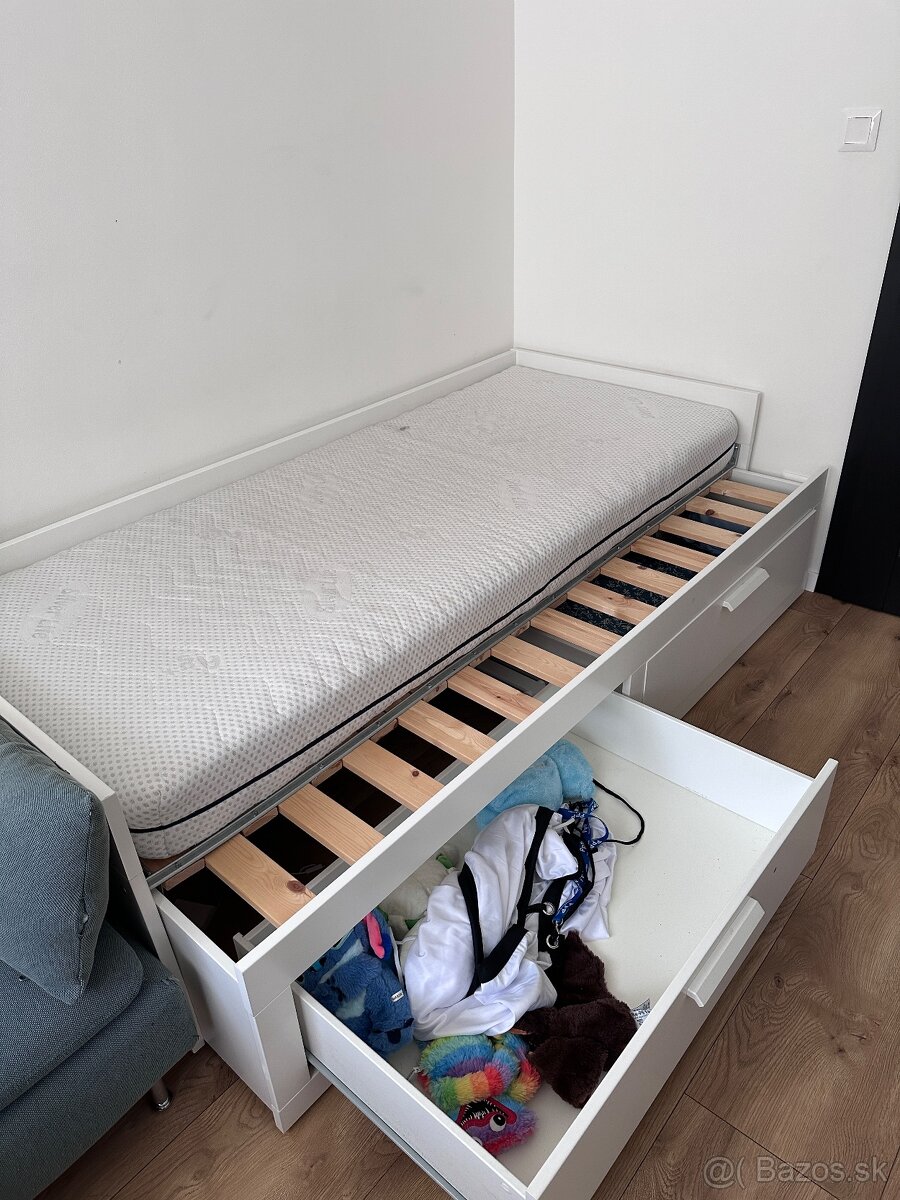 Rozkladacia postel + 2x matrac