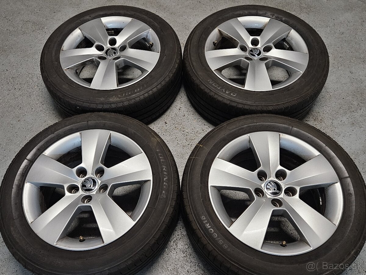 15" Škoda (5x100), pneu