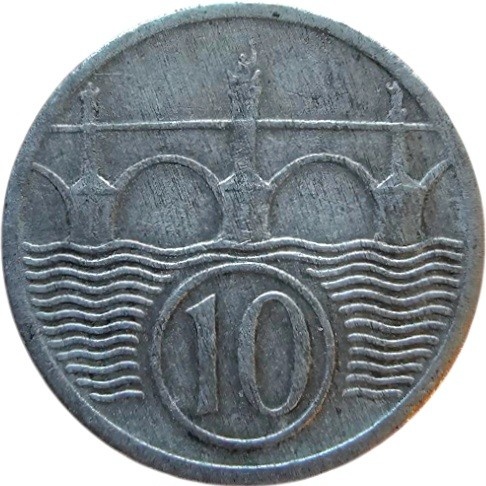 Kupim 10 halier 1944 protektorat