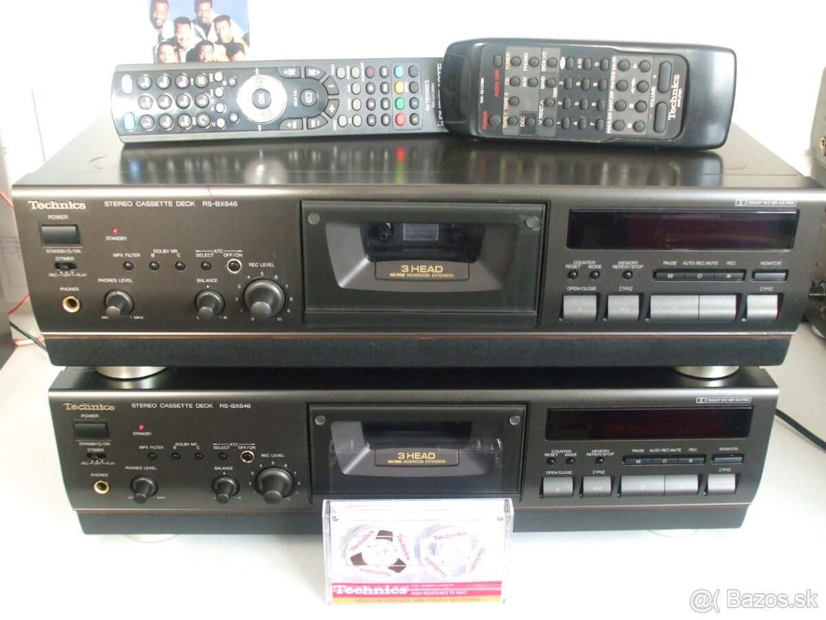 3-hlavovy ATC kazetovy deck TECHNICS RS-BX646 = vyroba Japan