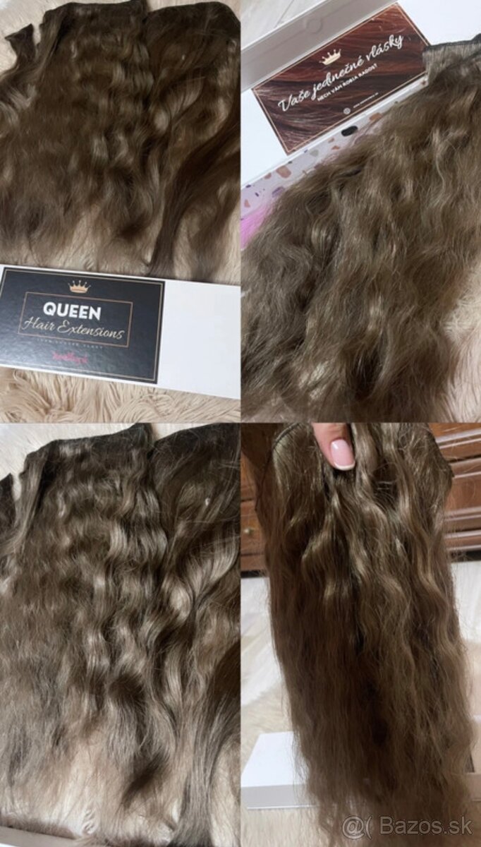 Clip-in Vlasy Premium, zo 100% ľudských vlasov REMY.