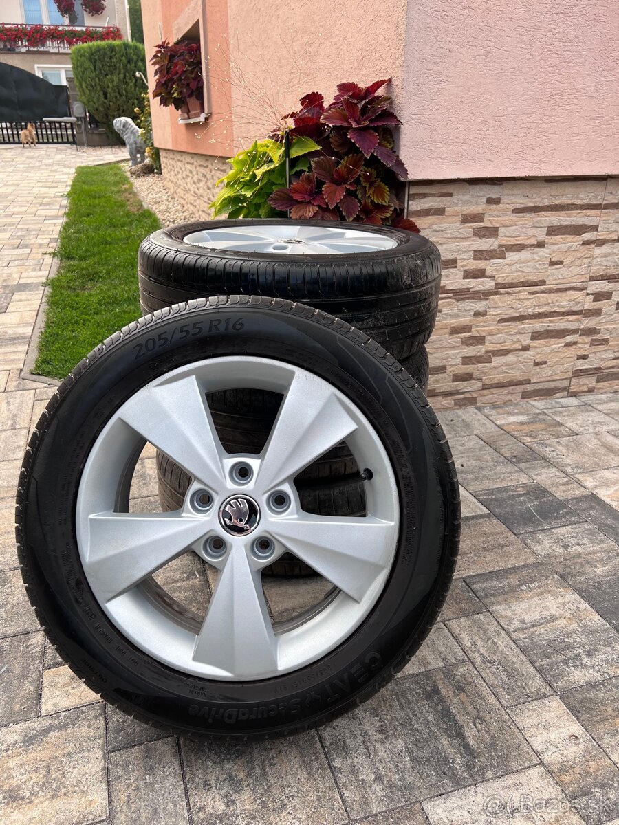 Original Škoda disky/elektrony 5x112 r16