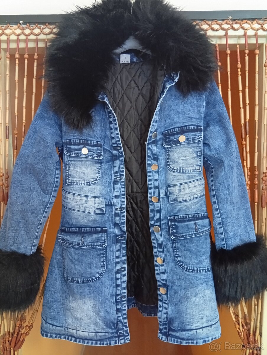 Krásny dámsky kabát jeseň/zima.plus darček