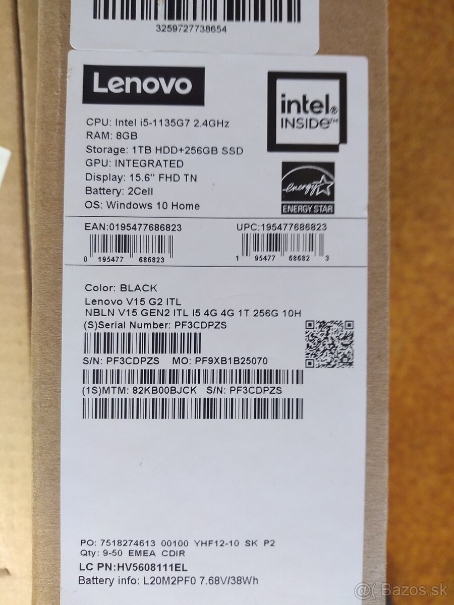 Predám úplne nový Lenovo V15 G2 ITL