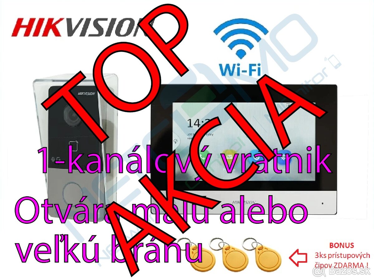 Videovrátnik HIKVISION DS-KIS603-P + ZDARMA strieška