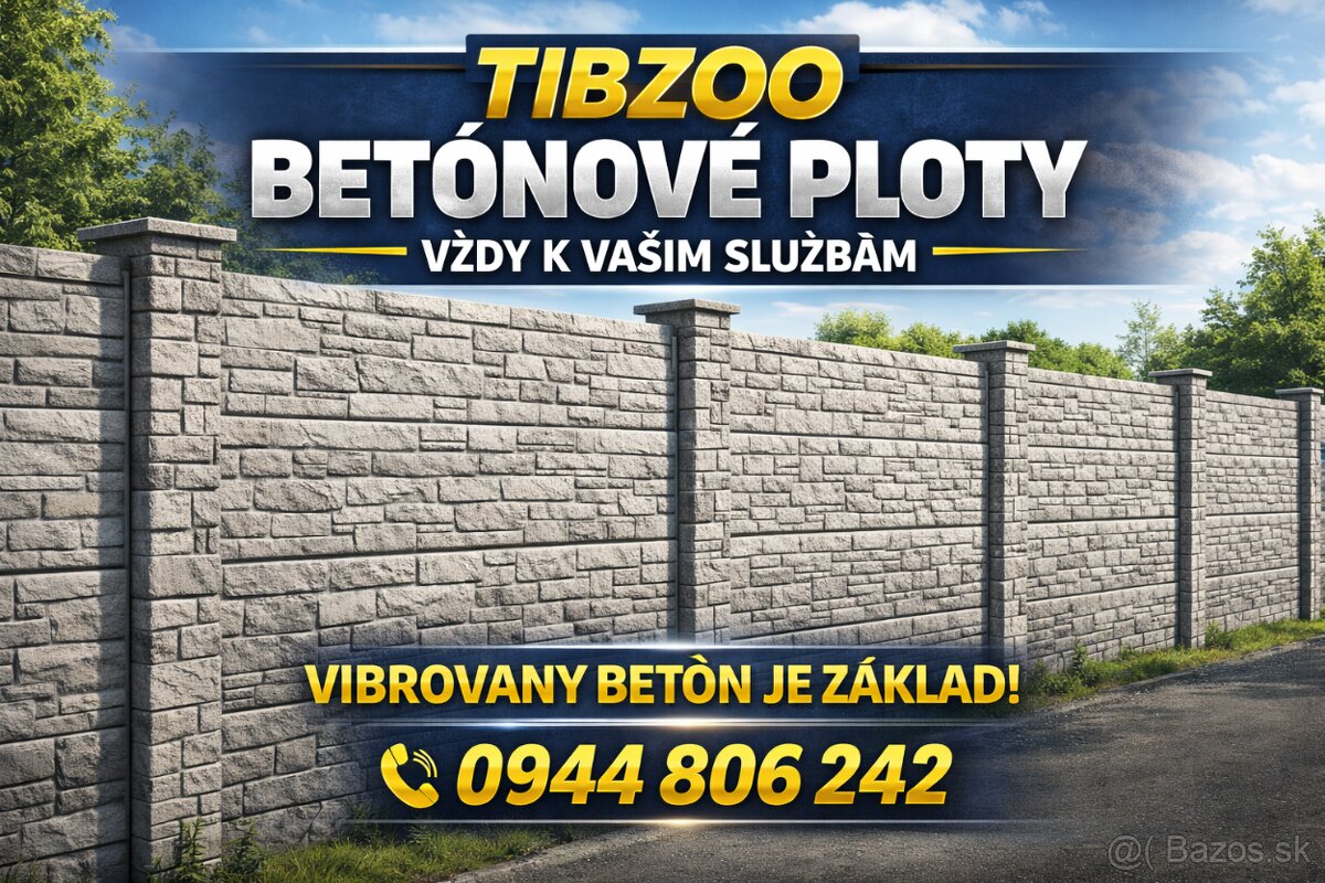 Tibzoo Betonove Ploty LV✅
