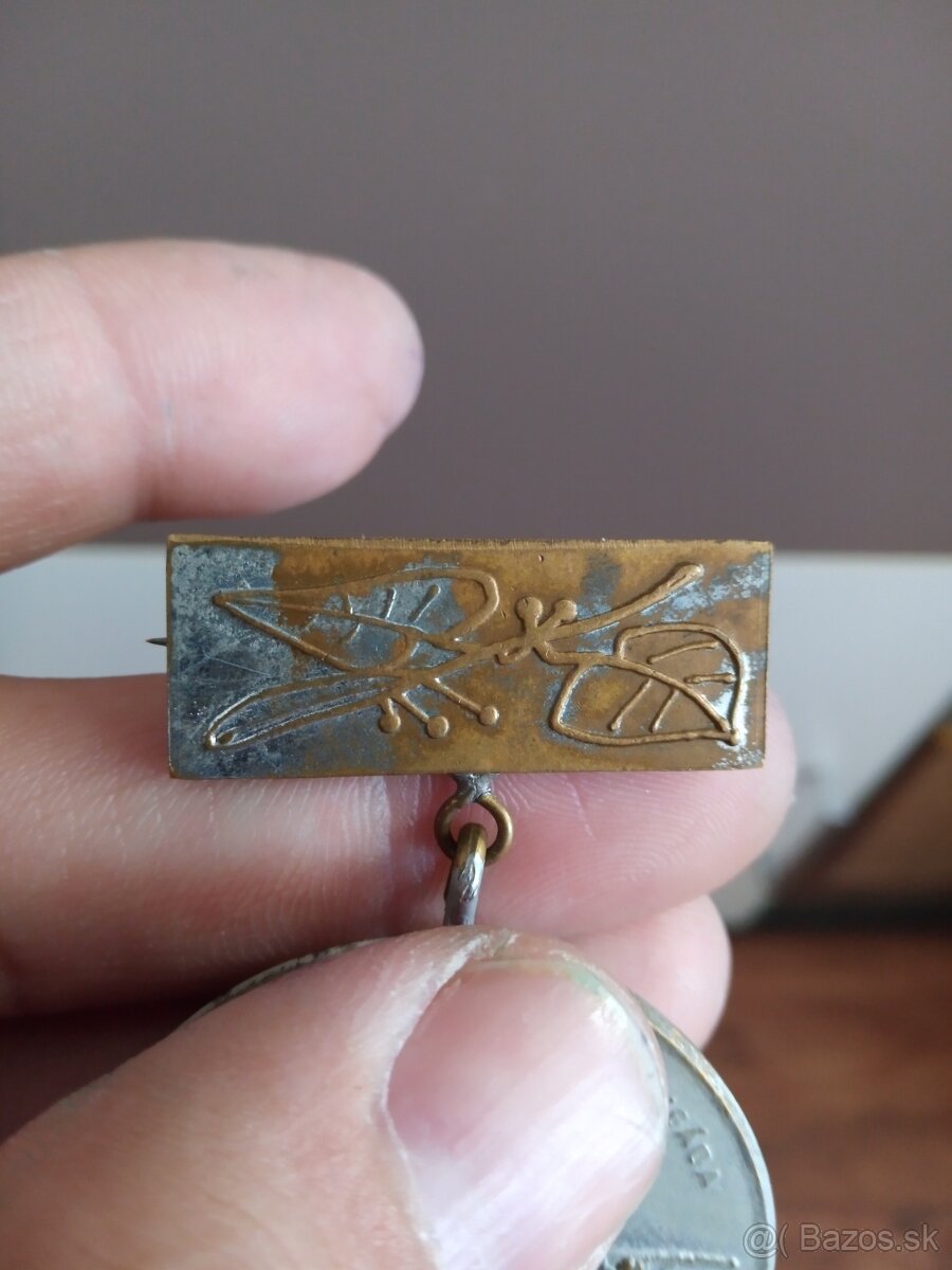 Odznak záves Lipové listy.Lipy.