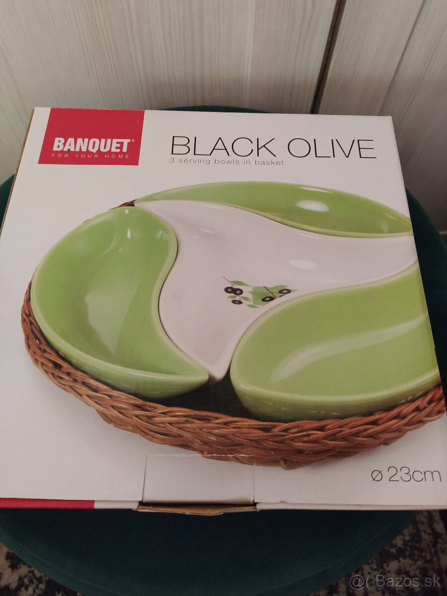 NOVÉ servírovacie misky v košíku (iba osobný odber)