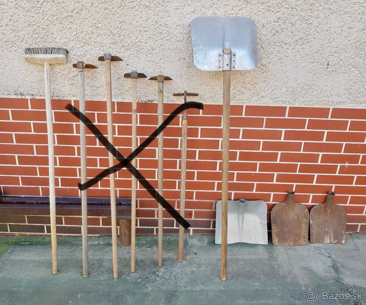 Predám rôzne ručné náradie ako je na foto, sú tam motyky,mot