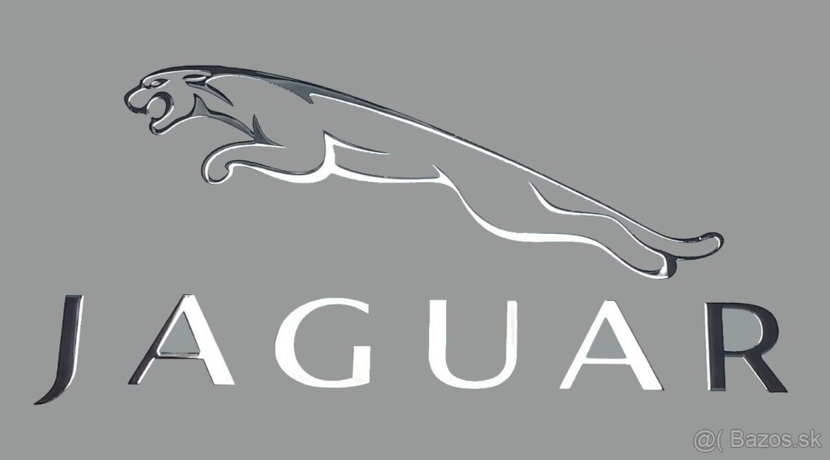 JAGUAR LOGO nalepka Metal Edition CHROM 2KUSY