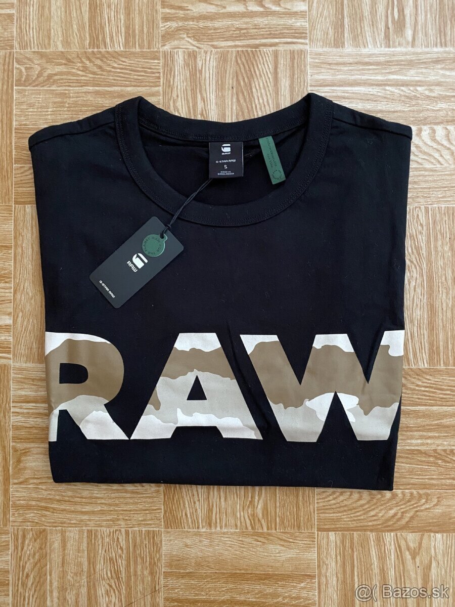 panske tricko g-star raw velkost S cierne