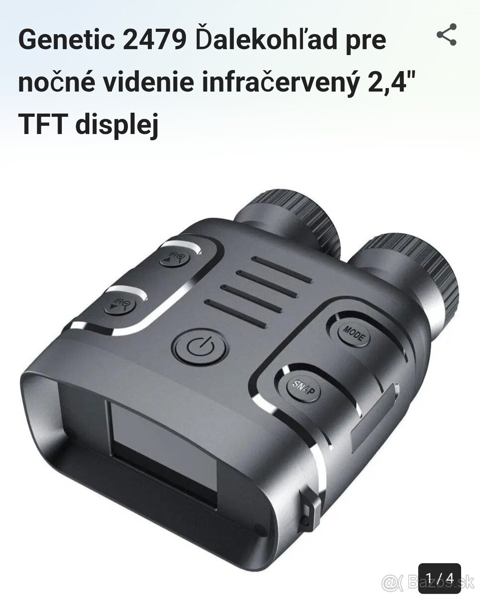 Infra ďalekohľad Genetic 2479 s 2,4 TFT displej