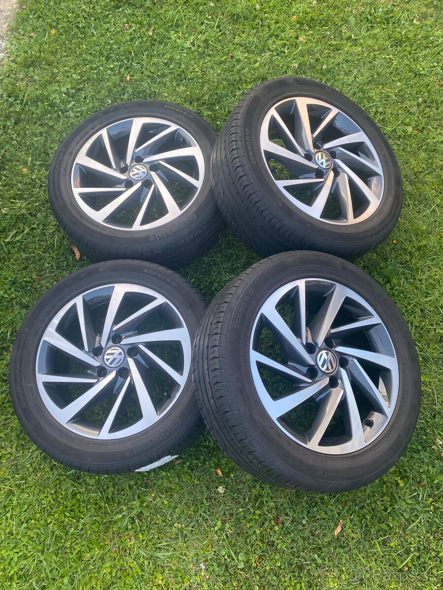 Elektróny VW SHARAN 5x112 r17, letné pneu. 225/50 R17
