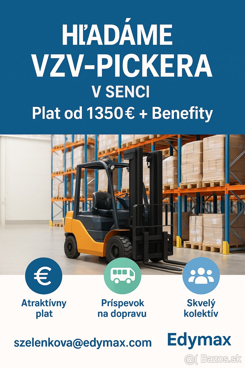 Chceš pracovať ako VZV a nemáš preukaz ? Vieme s tým pomôcť