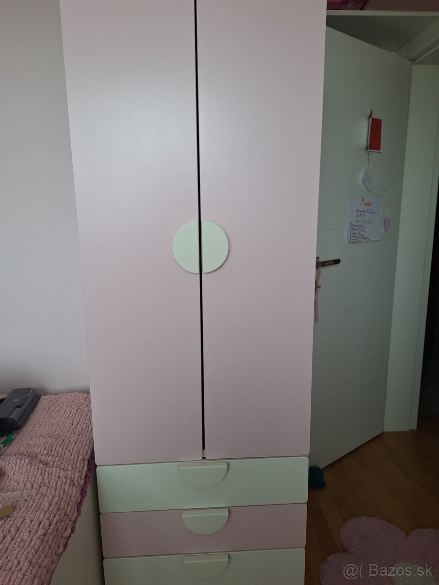 Predám detskú dievčenskú skriňu IKEA