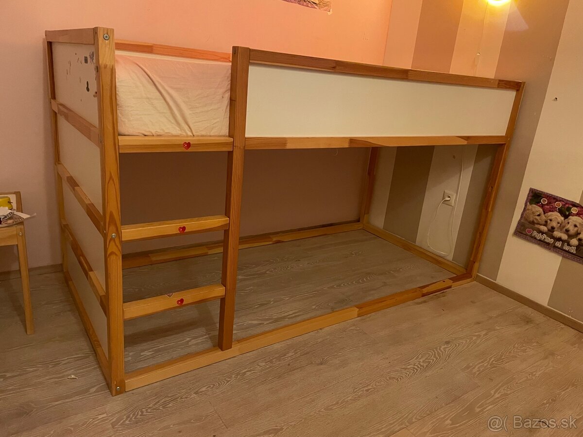 IKEA KURA detska obojstranna postel + baldachyn = darcek