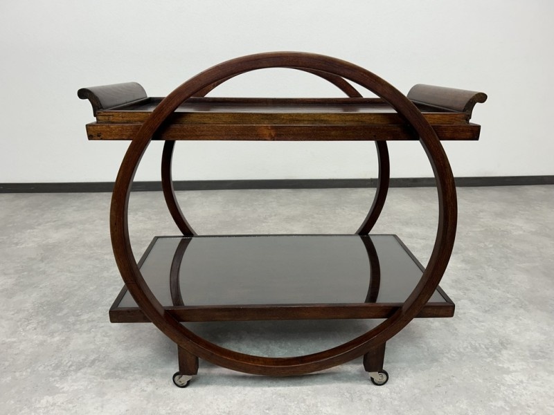 Art deco servírovací stolík Thonet Debrecsen