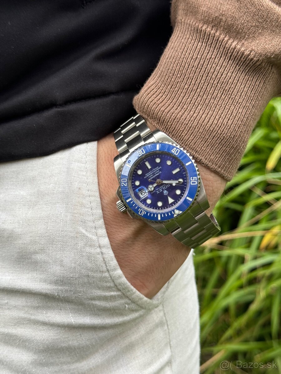 Rolex submariner hodinky modré