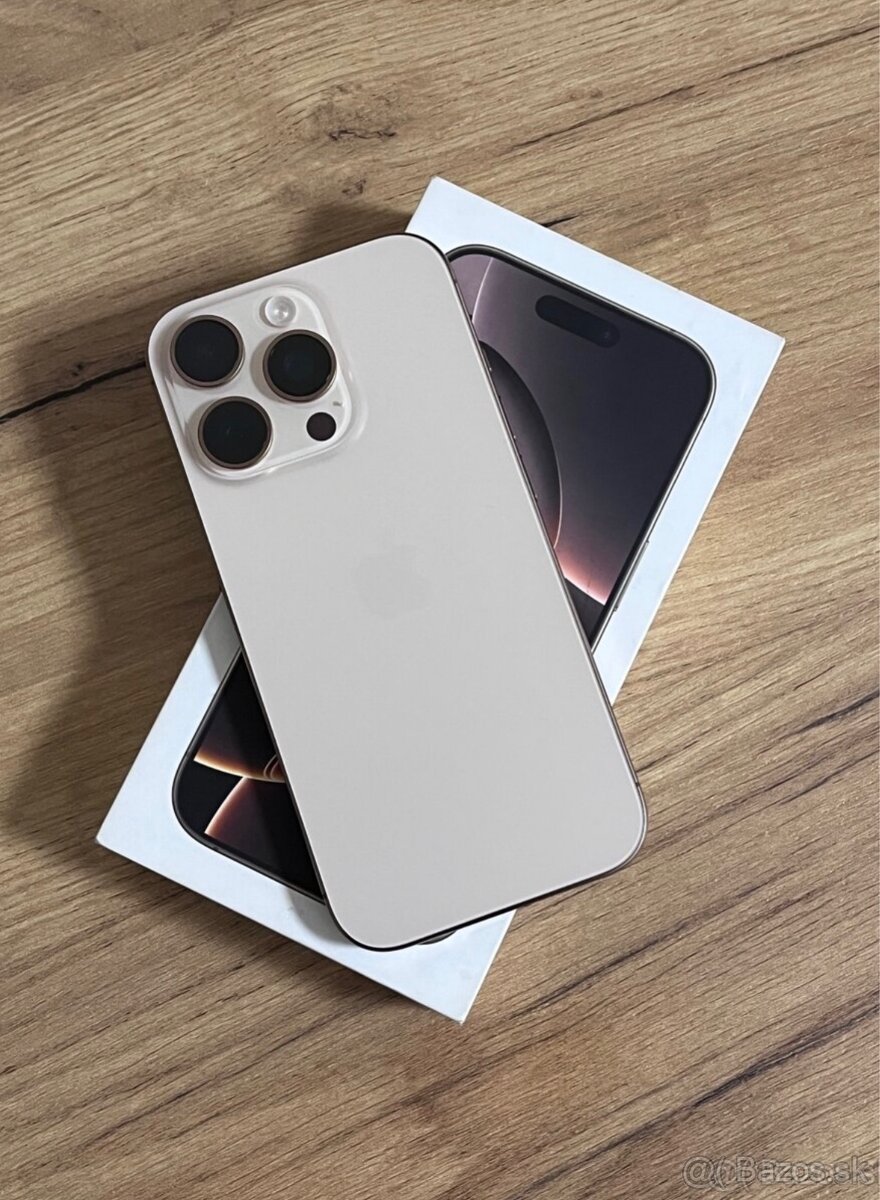 iphone 16pro desert titanium(zlaty) 256gb Výmena