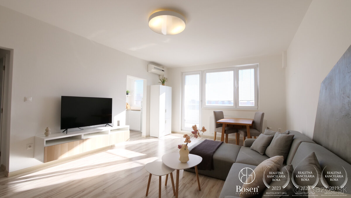 BOSEN | Zariadený 2 izb. byt, Mánes. nám. 2, Petržalka 50m2