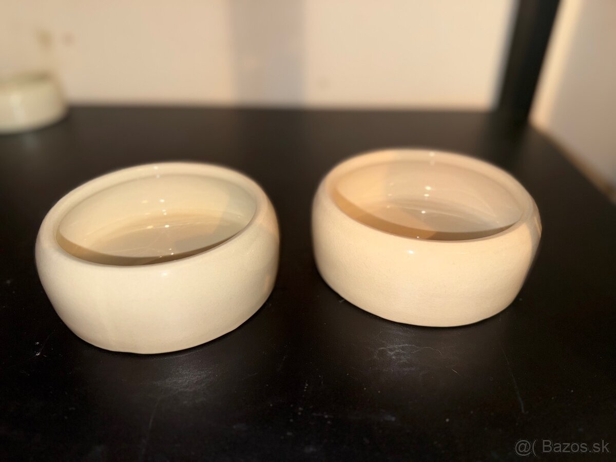 Keramické glazované misky