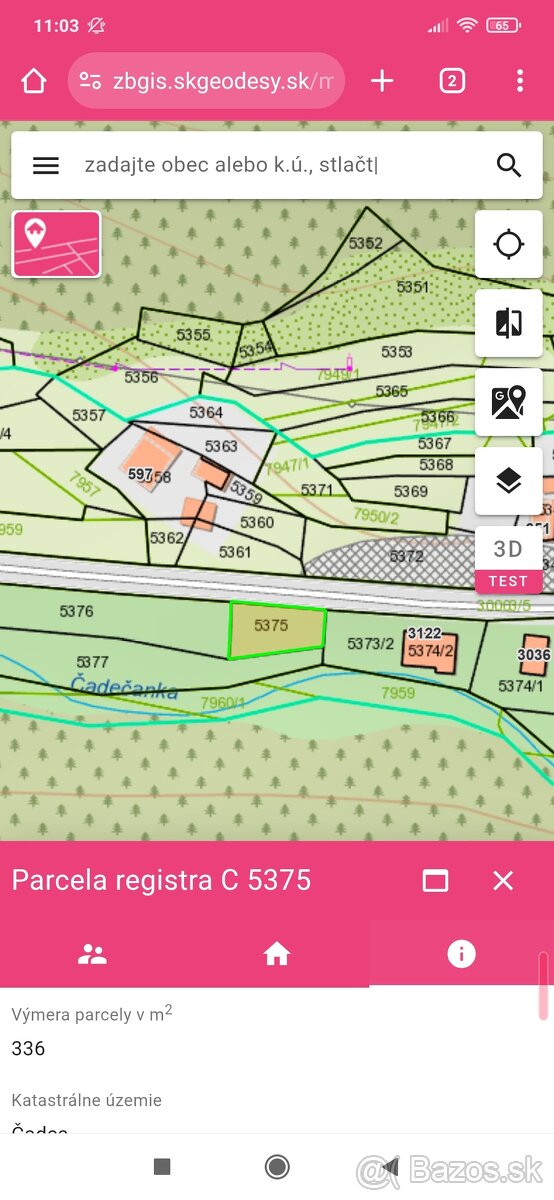 Pozemok Čadca Čadečka