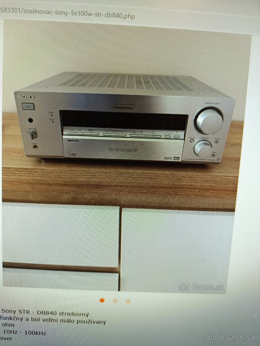 ZOSILŇOVAČ SONY  5 X 100 W,  STR-DB840