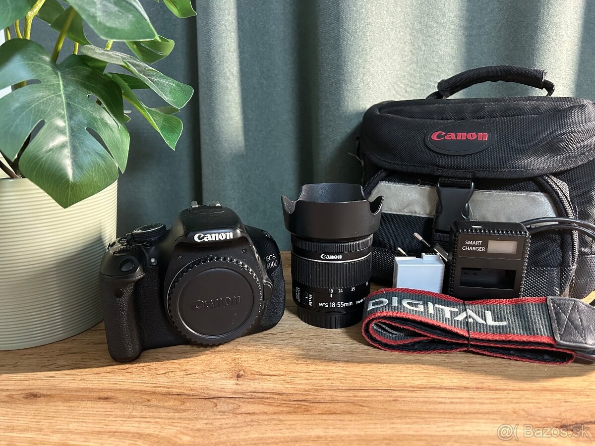 Canon 600D + 18-55 IS STM + brašňa