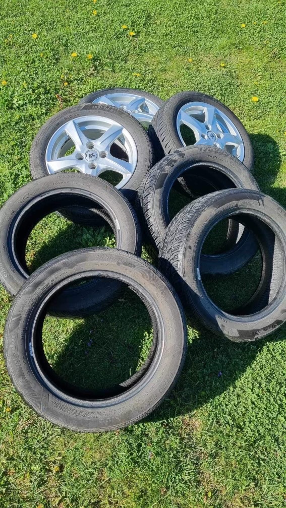 3ks diskov pre Ford r15 195/50 + 4ks zimné pneu 195/50 r15