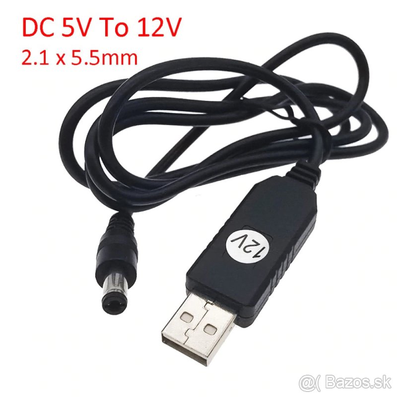 redukcia na napájanie zariadení 12V z USB-DC 5V to 12V