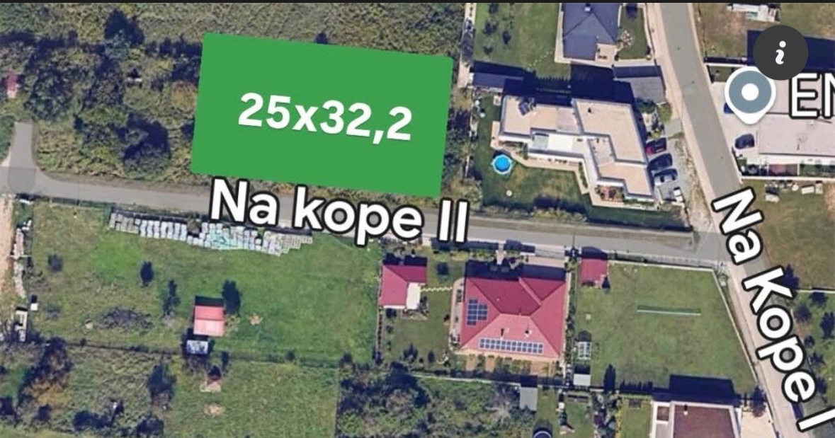 805m2 pozemok Myslava Na Kope