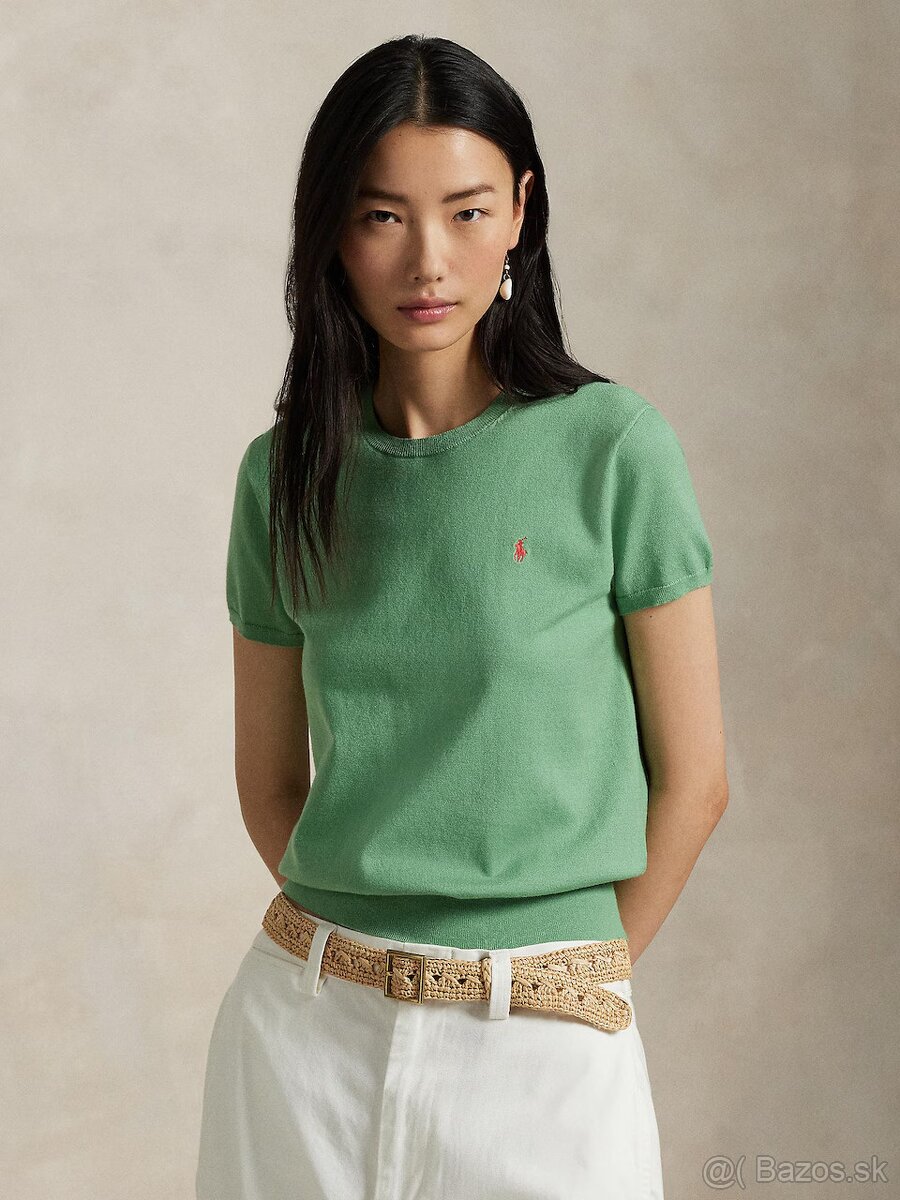 Polo Ralph Lauren Sveter vo farbe Svetlozelená