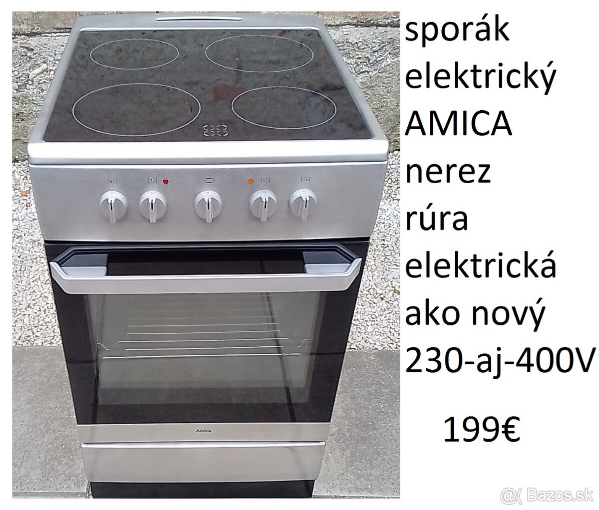 predám sporák aj s káblom rovno do zásuvky 230V