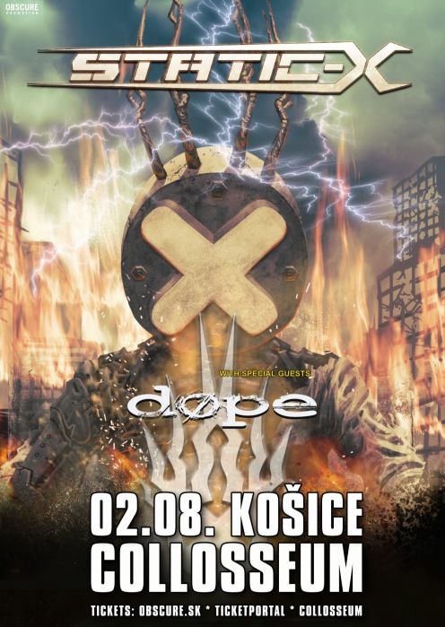 Static-x | Dope Koncert v Košiciach