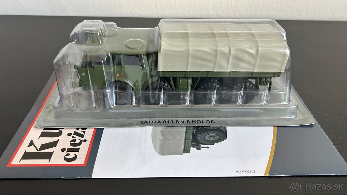 TATRA 813 8x8 KOLOS 1/43 DeaGostini + polepy ČSĽA