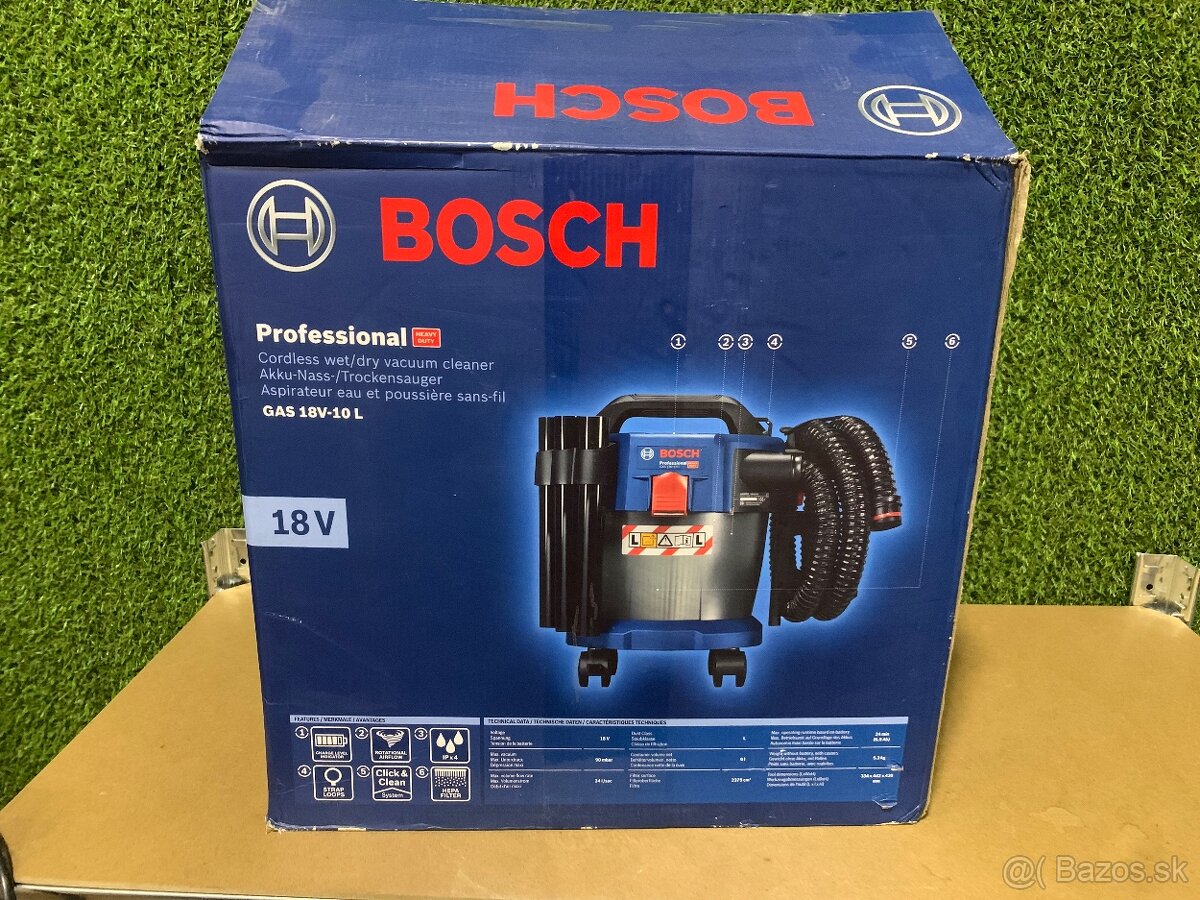 BOSCH GAS 18V-10L PROFESSIONAL Aku vysávač