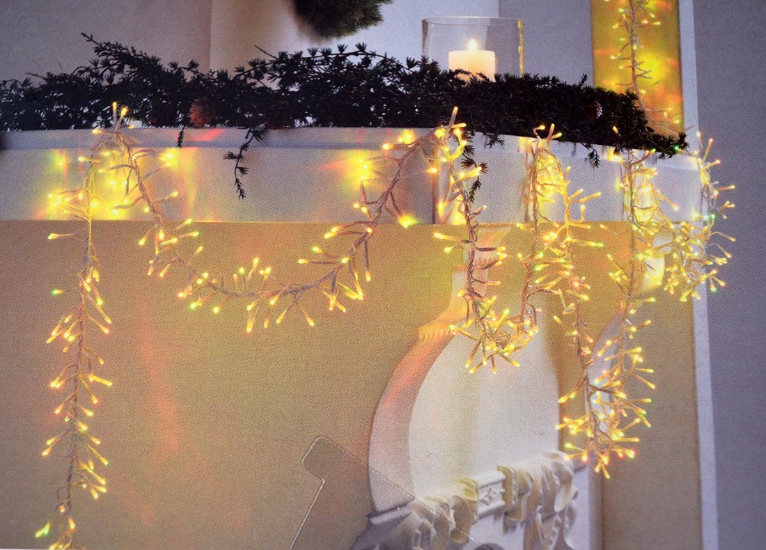 Svetelná LED reťaz farebná, 580 LED 14m