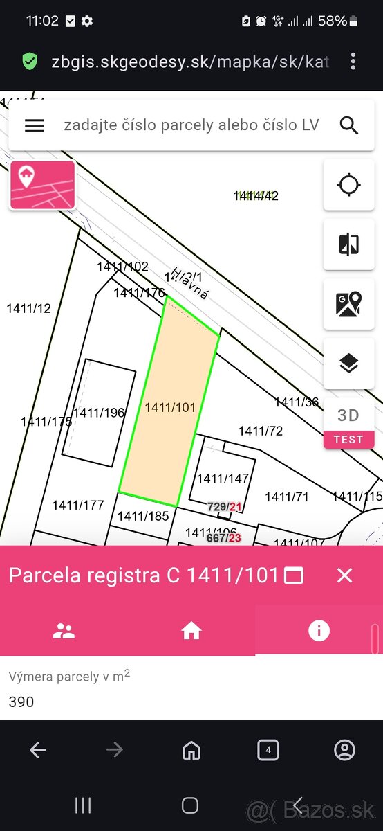 Stavebny pozemok - Lazany (Okres Prievidza)