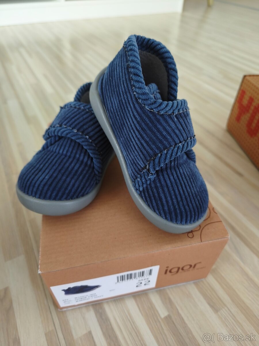 Detské barefoot papučky Igor