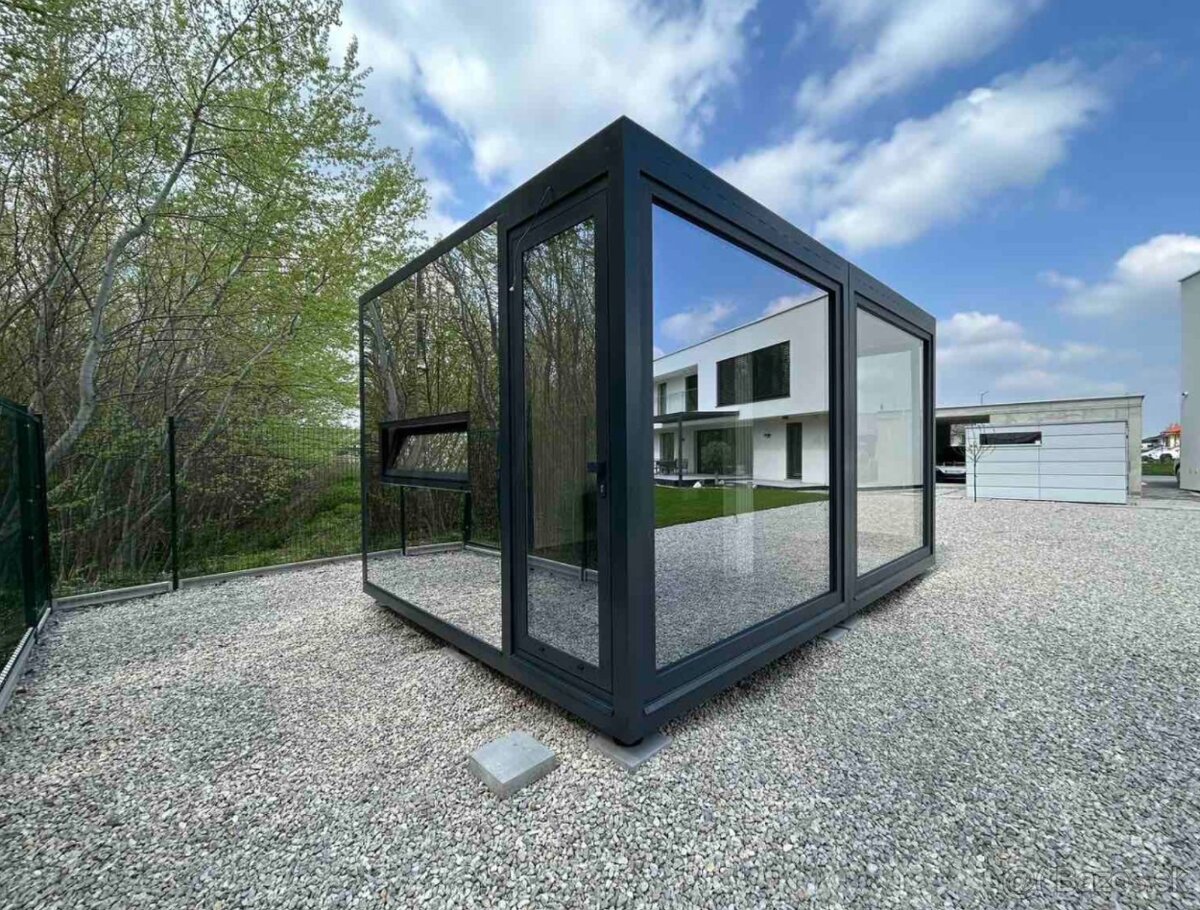 Predám mobilný, zateplený, moderný, dizajnový domček z ocele